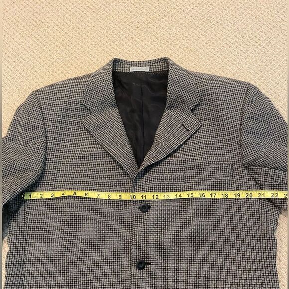 Bellisimo Men's Vintage Black/Gray Houndstooth Sports Jacket/Blazer Size 42 - Picture 8 of 15